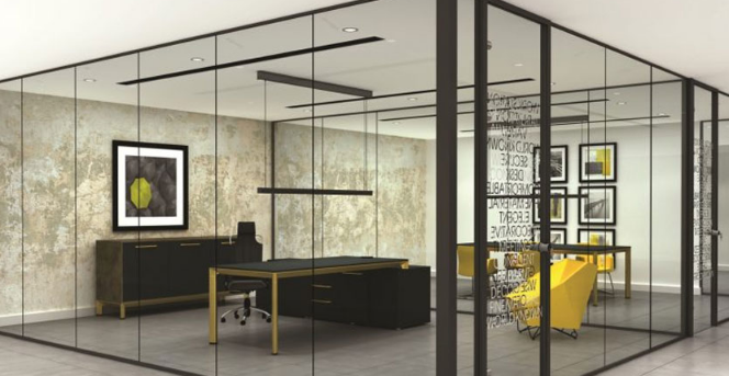 پارتیشن شیشه ای اداری در ساری